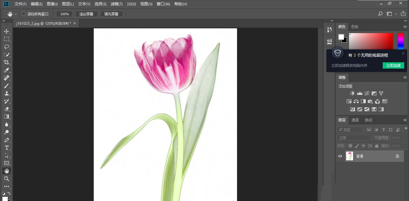 如何用photoshop抠出带有透明效果的花朵?photoshop抠出带有透明效果的花朵的步骤教程截图