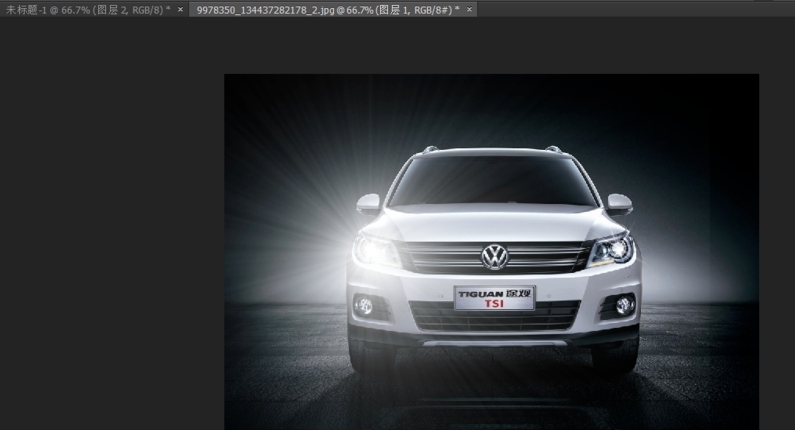 如何用Photoshop制作汽车射灯效果?Photoshop制作汽车射灯效果的方法教程截图